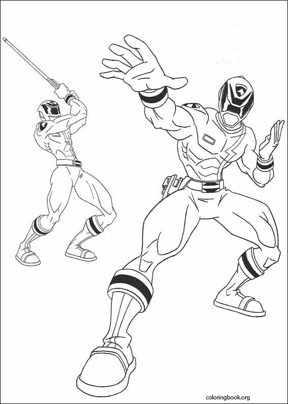 Power rangers coloring page