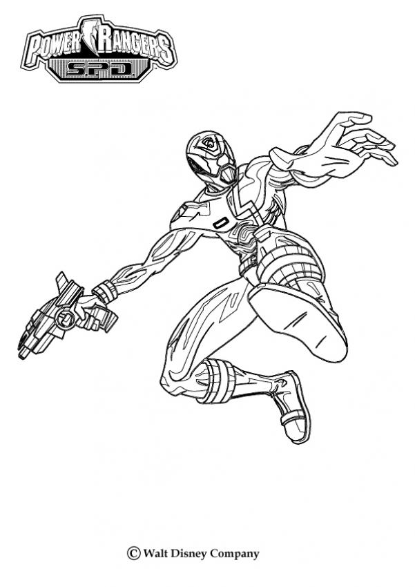 Armed ranger coloring pages