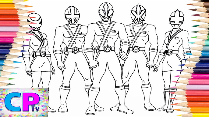 Power rangers coloring pages