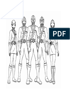 Mewarnai gambar power ranger pdf