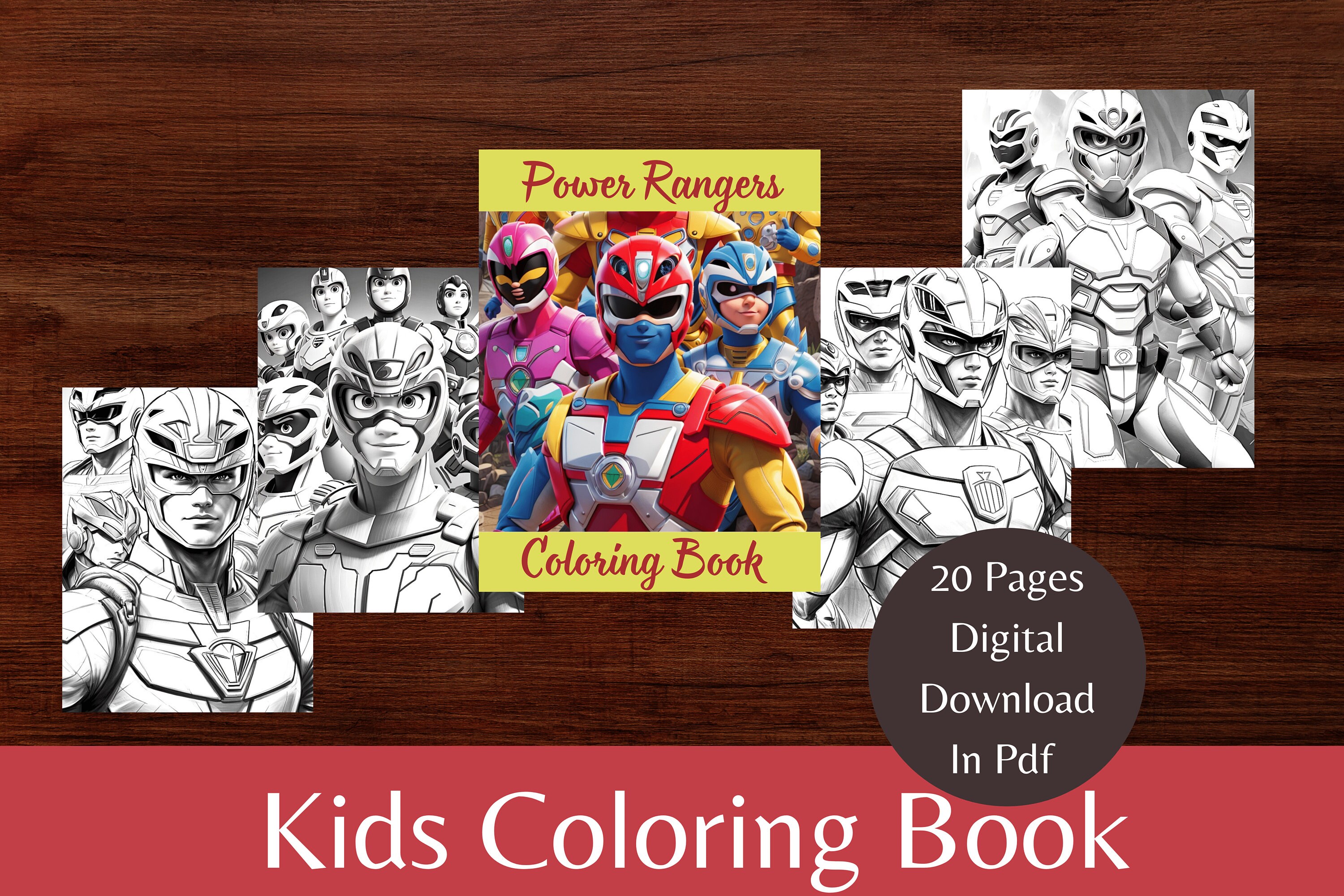 Power rangers coloring book