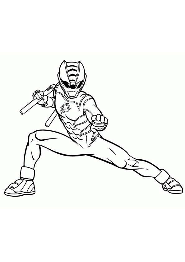 Coloring pages printable power ranger coloring page
