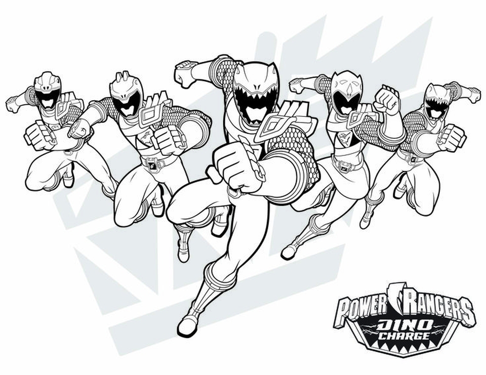 Free printable power ranger dino charge coloring pages