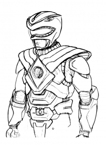 Free power rangers drawing to download and color