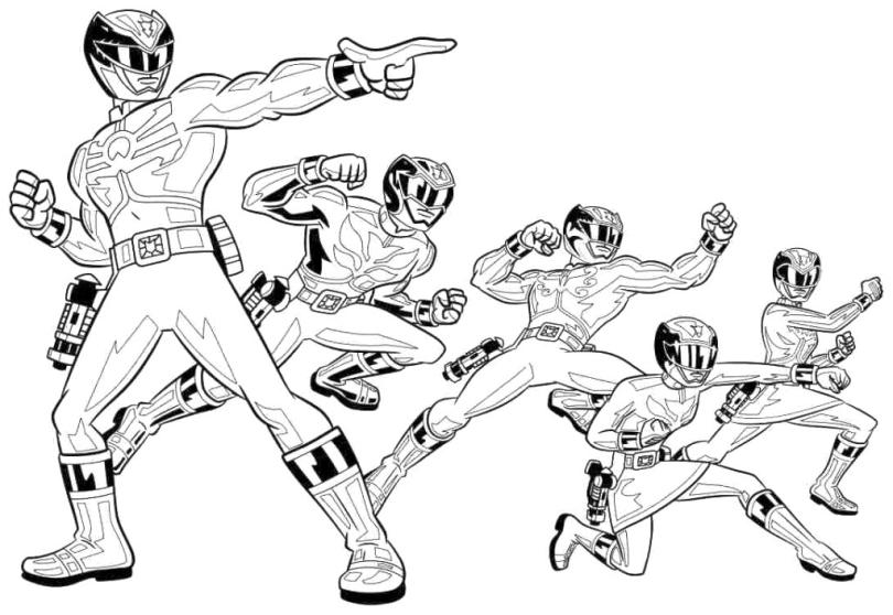 Get this power rangers coloring pages free iek