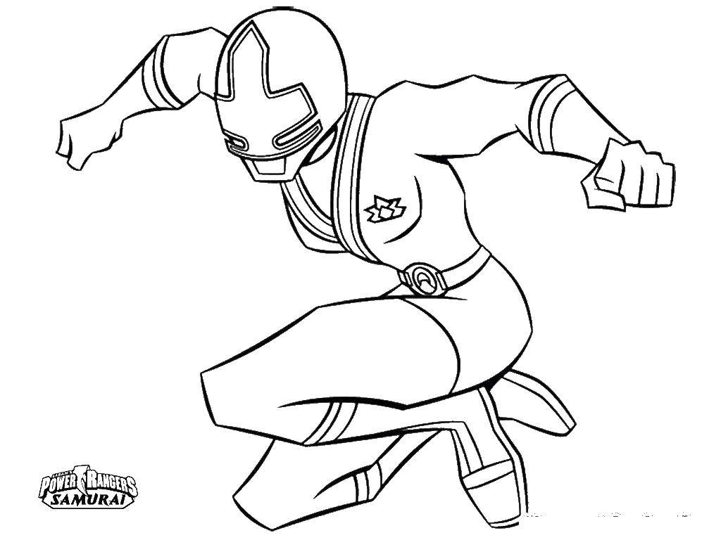 Online coloring pages rangers coloring samurai ranger the rangers