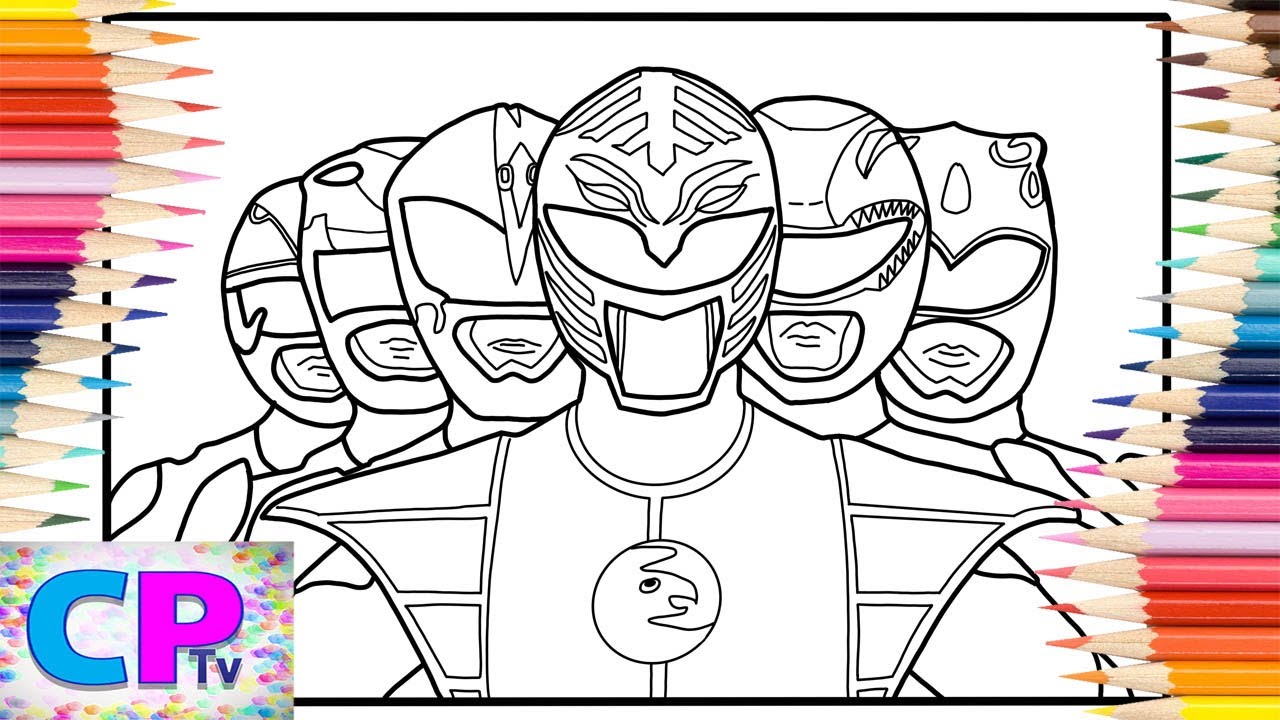 Sabans power rangers coloring pageselektronoia