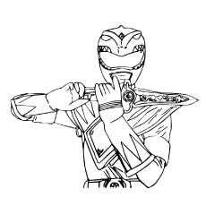 Mighty morphin power rangers coloring pages for toddlers