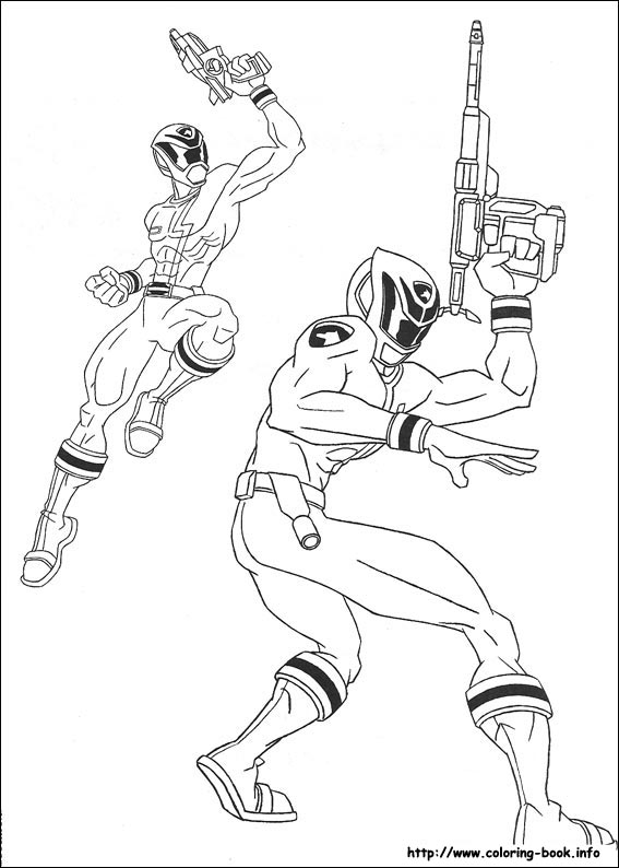 Power rangers coloring picture