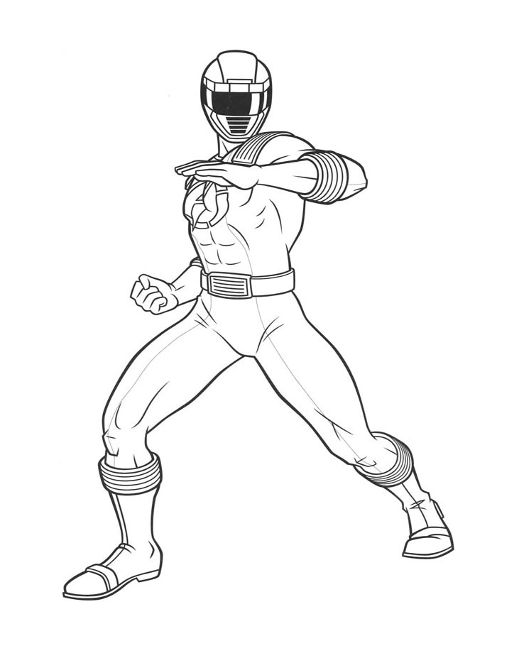 Printable power rangers coloring pages for kids