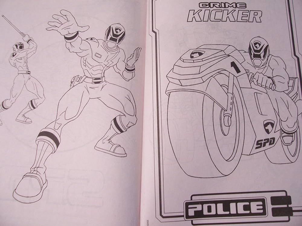 Power rangers super legends big fun book to color