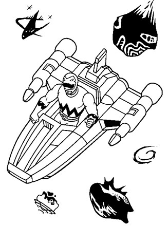 Power rangers coloring page