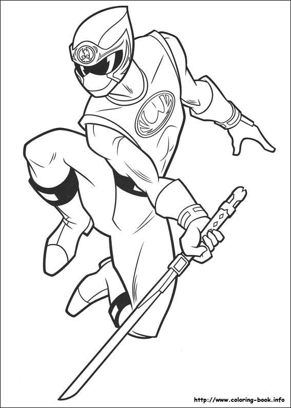 Power rangers coloring picture