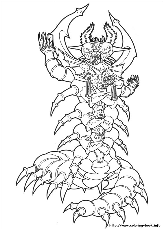 Power rangers coloring picture