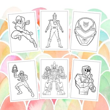 Printable power rangers coloring pages collection unleash creativity pages