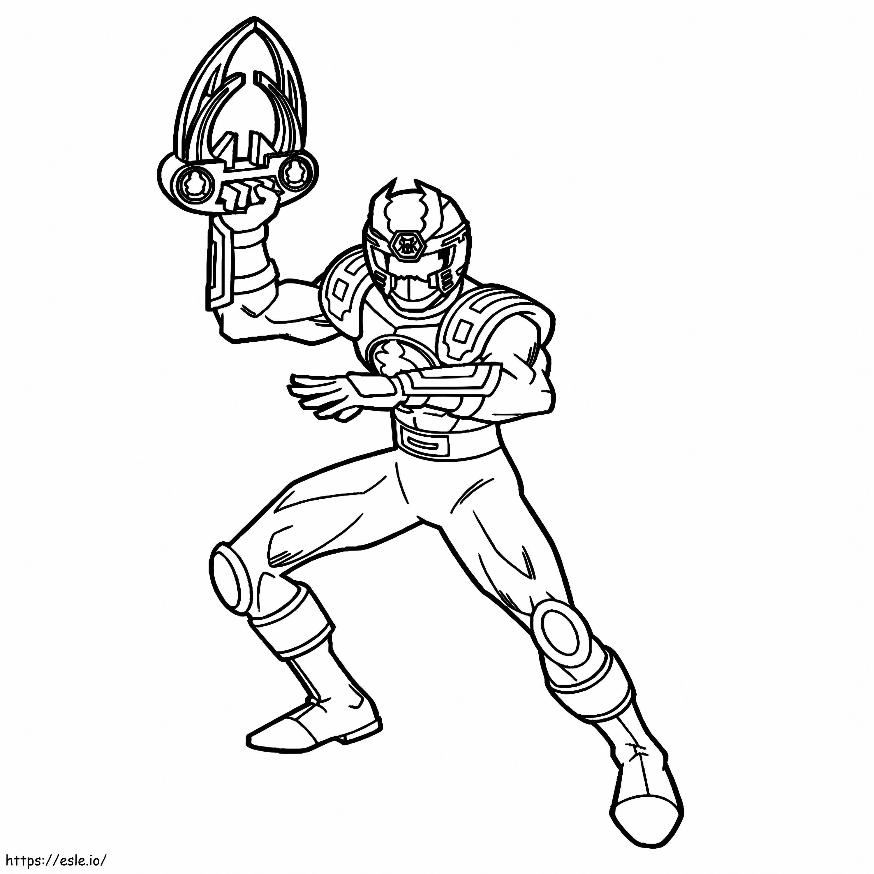 Energy thunder ranger coloring page