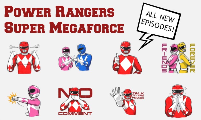 Power rangers super megaforce â new episodes products instant win game â between the kids