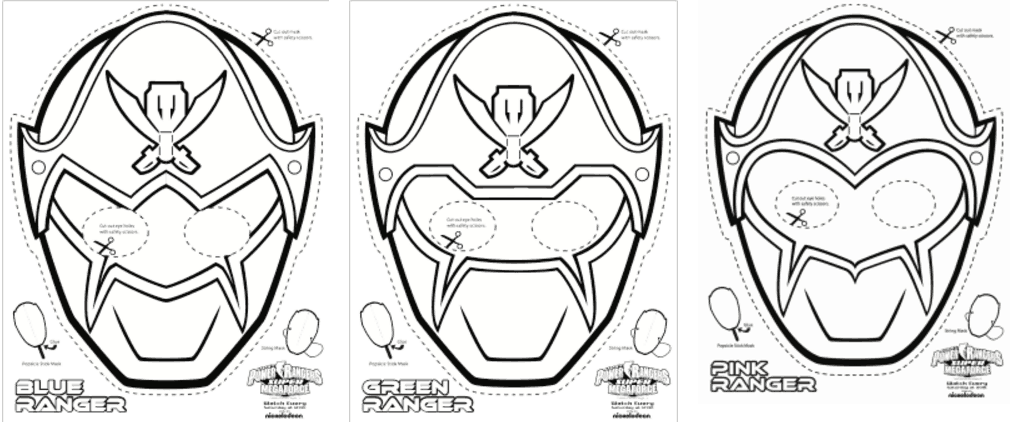 Super mega power rangers printable