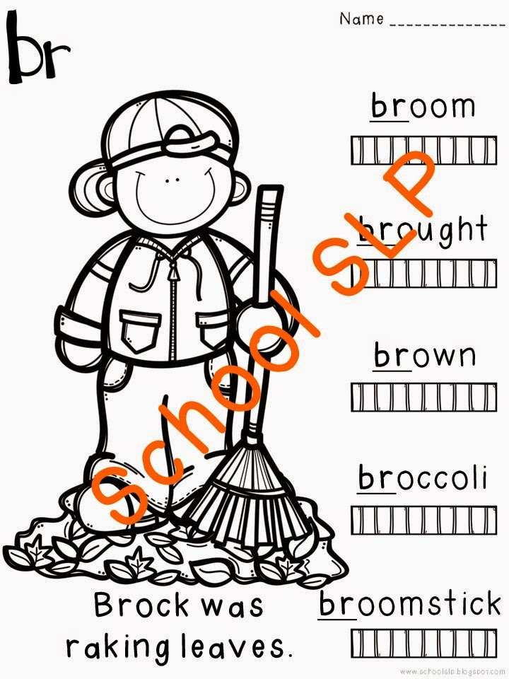 School slp color me articulation r