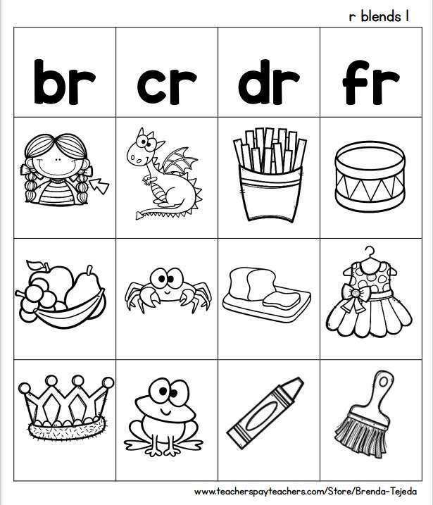 Word work sorts blends and digraphs