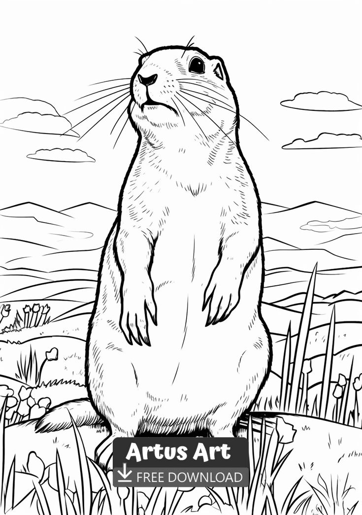 Prairie dog colorg page dog colorg page animal colorg pages monster colorg pages