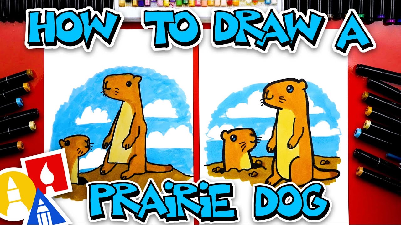 How to draw a prairie dog