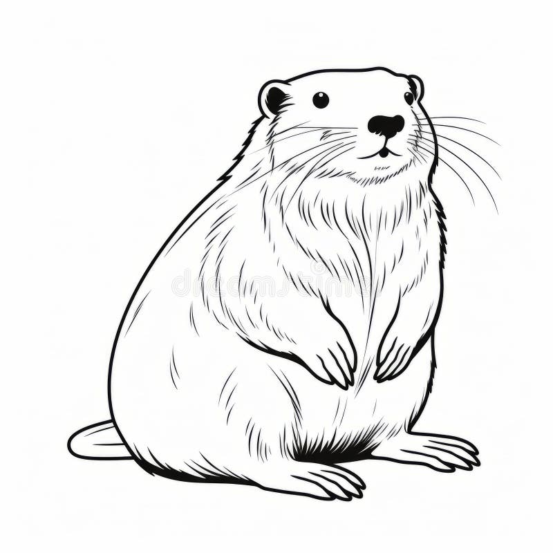 Beaver coloring page stock illustrations â beaver coloring page stock illustrations vectors clipart