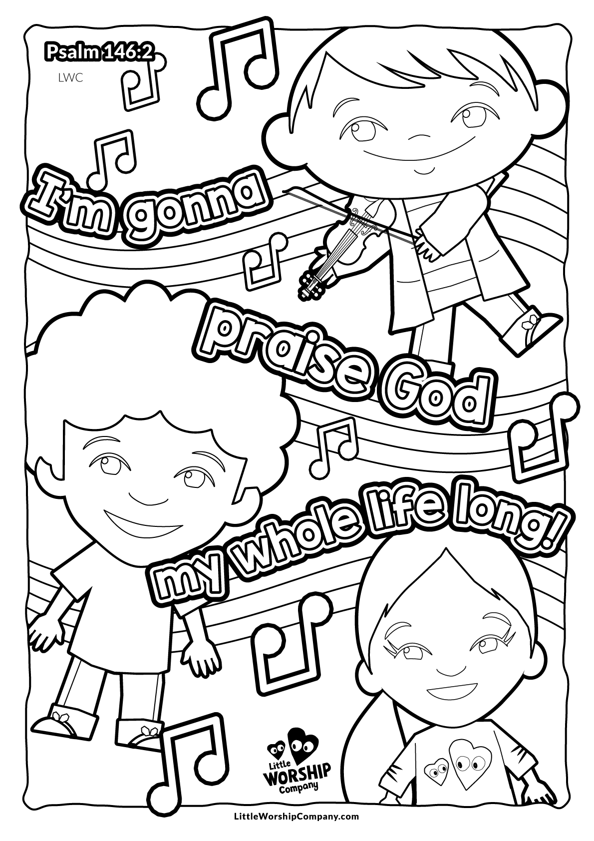 Little worship company colouring books on