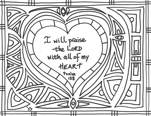 Psalm coloring page â stushie art