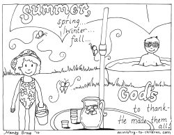 Praise god for summerâ coloring pages â sunday school