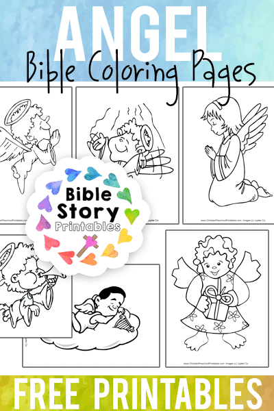 Angel bible coloring pages