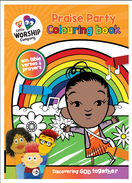 Praise party colouring book from the little worship pany â the little worship pany