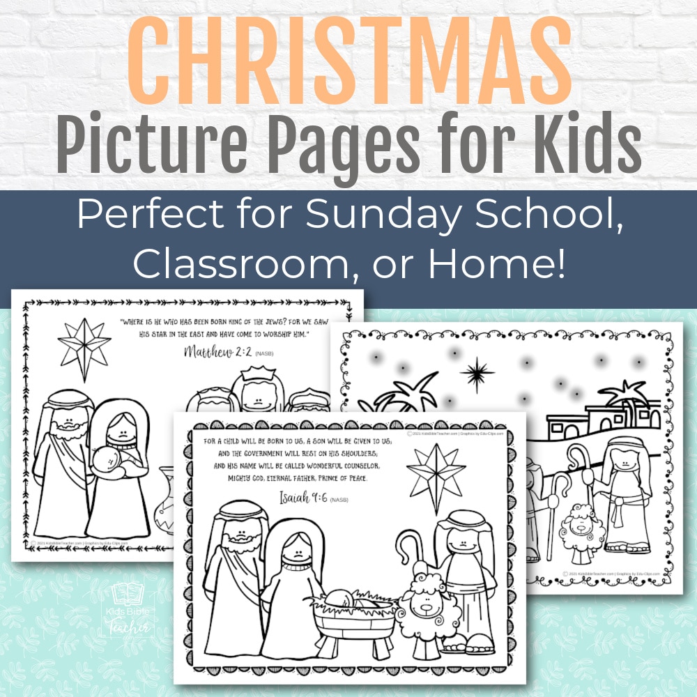 Christmas picture pages for kids