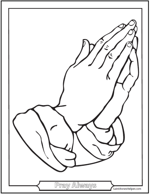 Praying hands images âïâï praying and rosary coloring pages