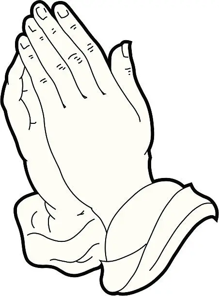 Praying handsai royalty free stock svg vector and clip art