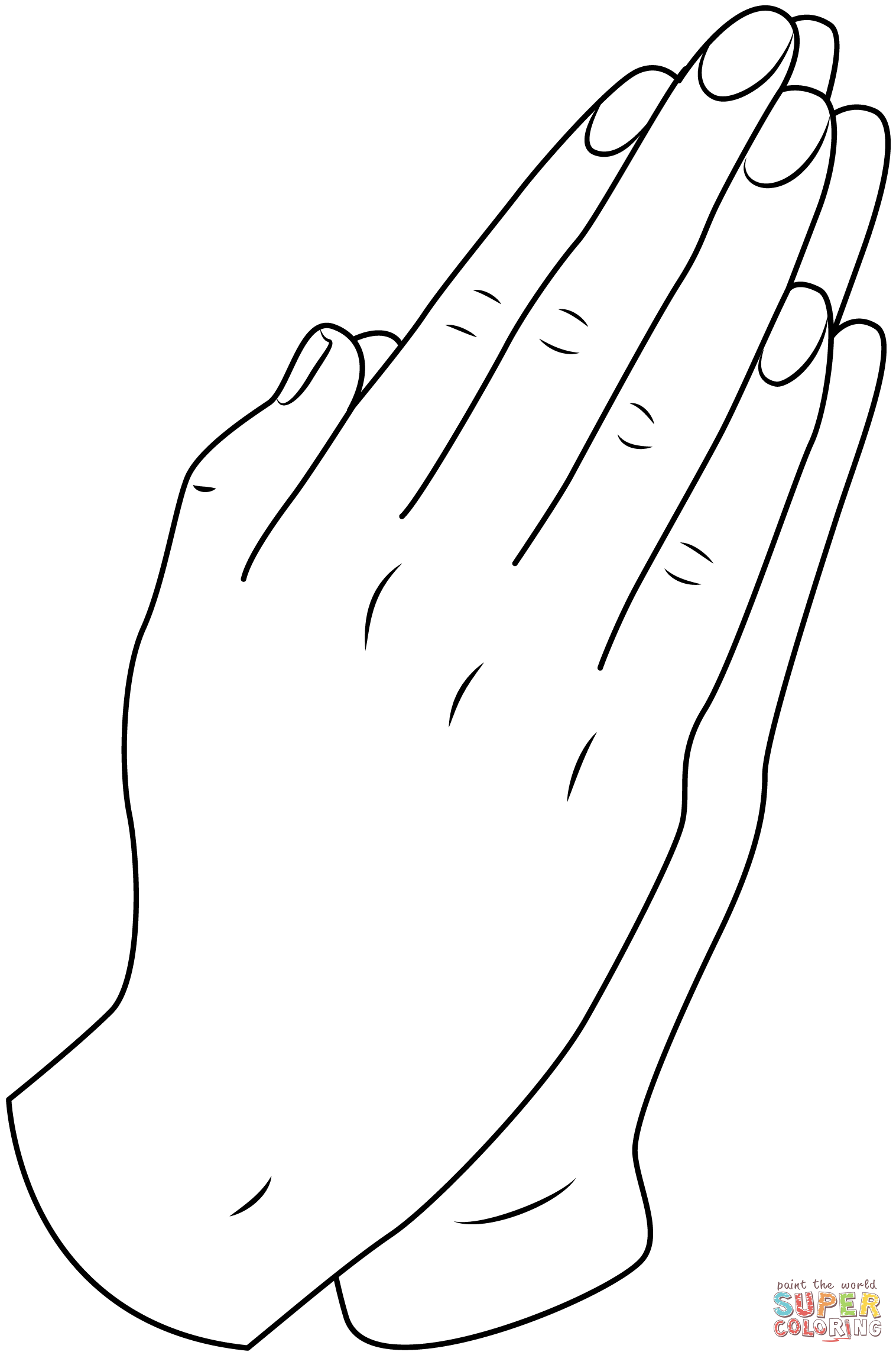 Praying hands coloring page free printable coloring pages