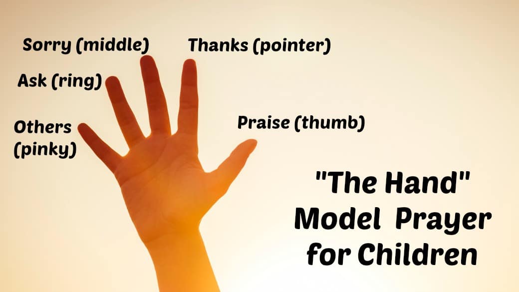 The prayer hand for kids lords prayer ministry