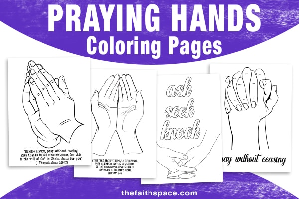 Prayer coloring pages free printables