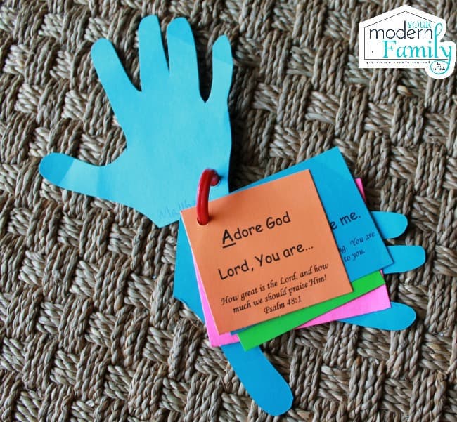 Diy prayer hands for kids