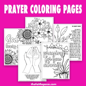 Prayer coloring pages free printables