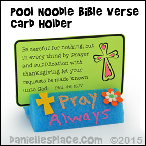 Prayer bible crafts and activities