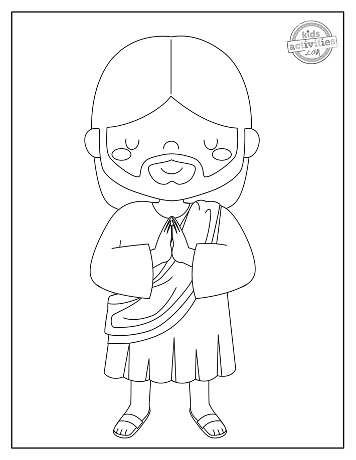 Free printable jesus coloring pages kids activities blog