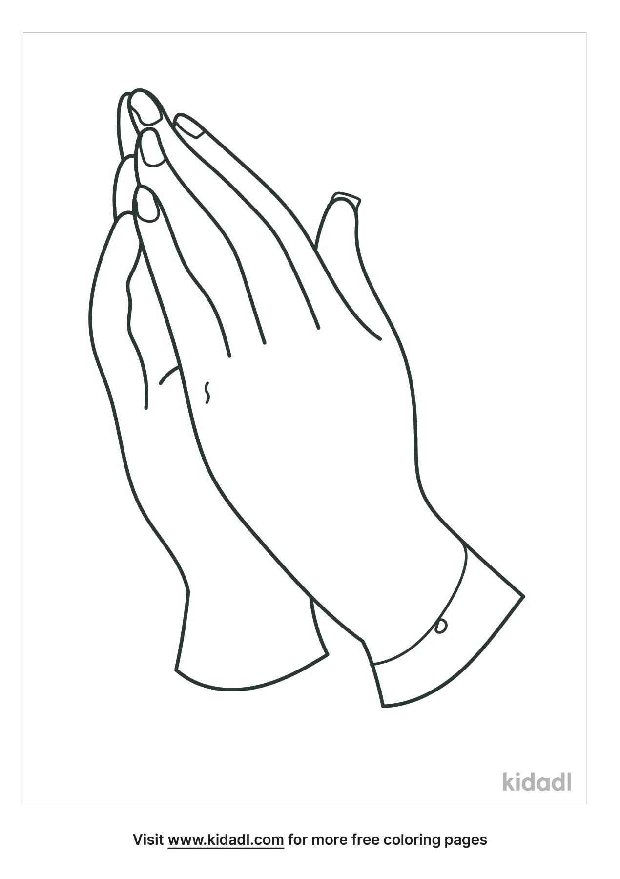 Free hands of prayer coloring page coloring page printables