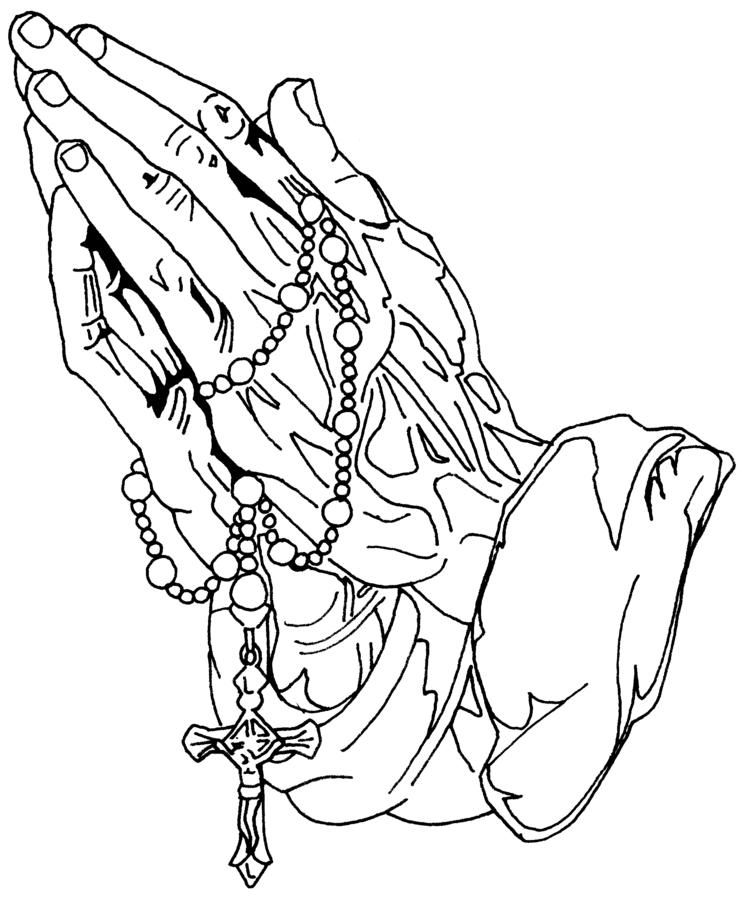 Rosary coloring pages