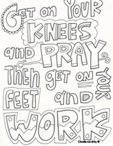 Prayer coloring pages