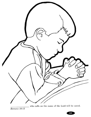 Prayer day coloring pages