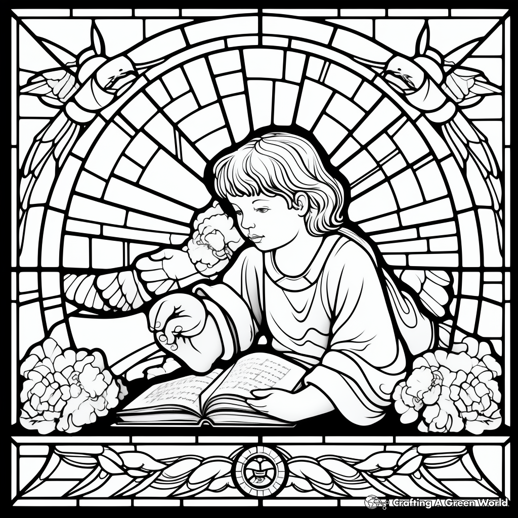 Lords prayer coloring pages