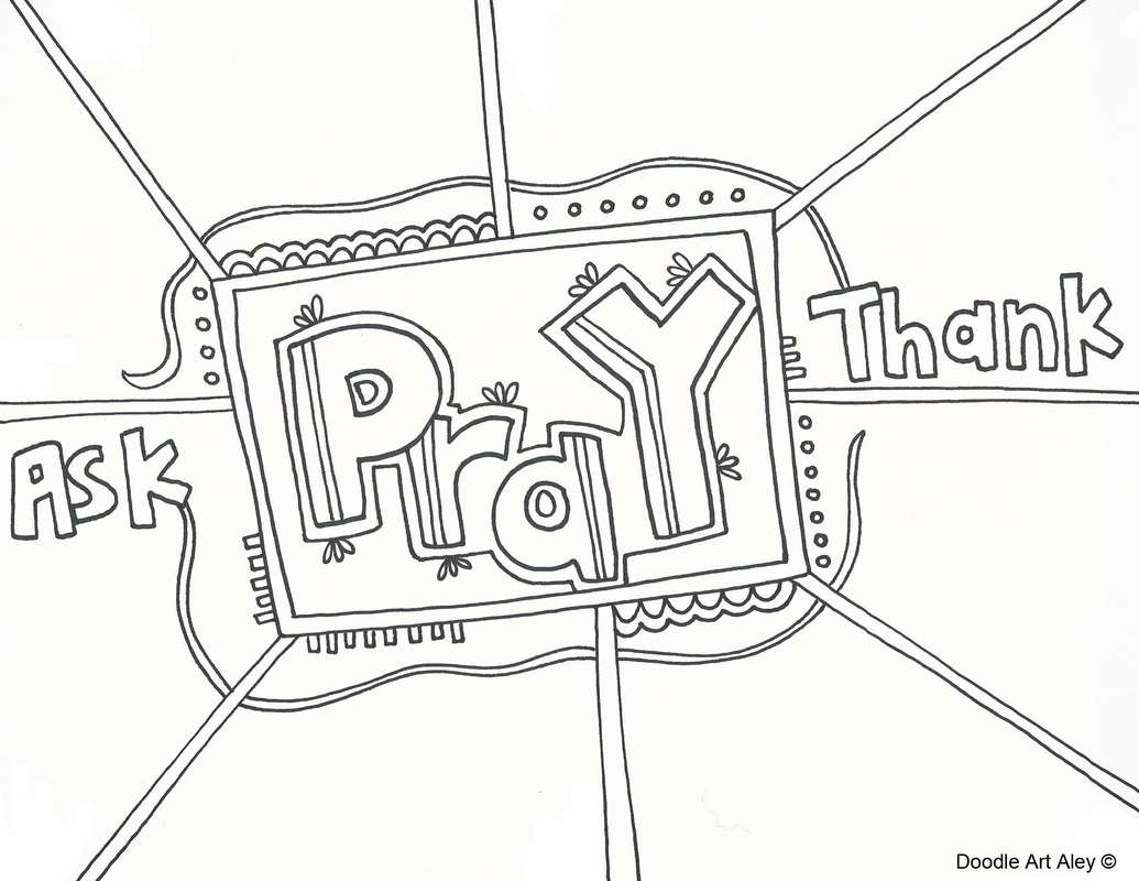 Prayer coloring pages