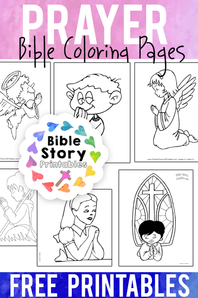 Prayer bible coloring pages