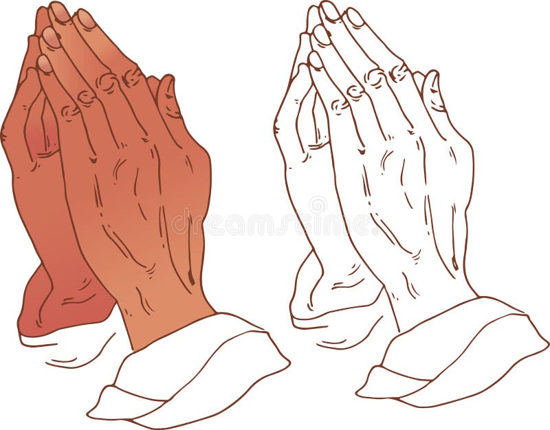 Praying hands illustration stock illustrations â praying hands illustration stock illustrations vectors clipart